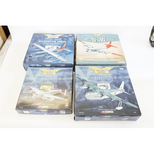 404 - A Collection of Four Corgi Aviation Models to include No's: 47303, AA31301, AA31002 & 48804. Models ... 