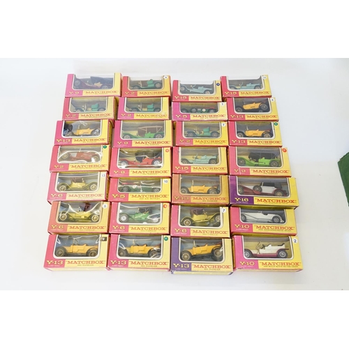 438 - A Collection of 27 x 1960s Matchbox models of Yesteryear to include numbers Y-6, Y-13, Y-2, Y-10, Y-... 