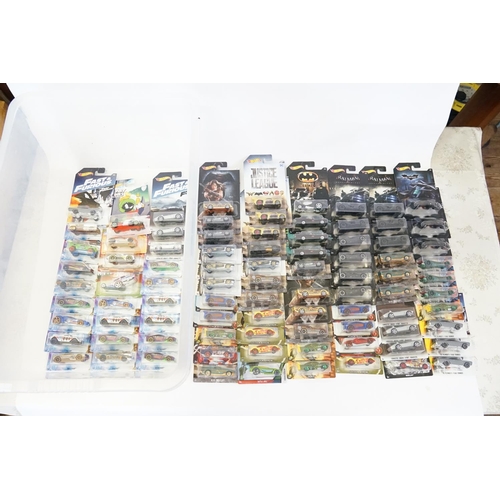 424 - A Collection of 75+ Old Shop Stock Hot Wheels Models to include Batman, Justice League, Avengers, Sp... 