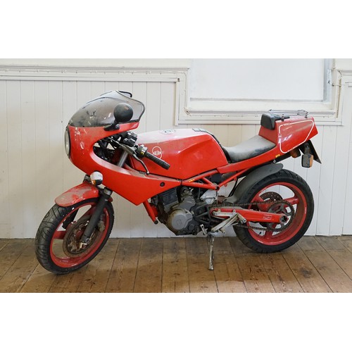 502 - A Gilero Saturno 500 Bialbero Motor Bike in Red. The Bike was Registered on the 8th May 1991 & has c... 