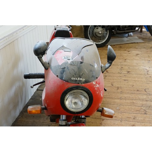 502 - A Gilero Saturno 500 Bialbero Motor Bike in Red. The Bike was Registered on the 8th May 1991 & has c... 