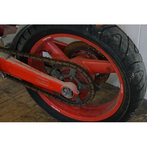 502 - A Gilero Saturno 500 Bialbero Motor Bike in Red. The Bike was Registered on the 8th May 1991 & has c... 