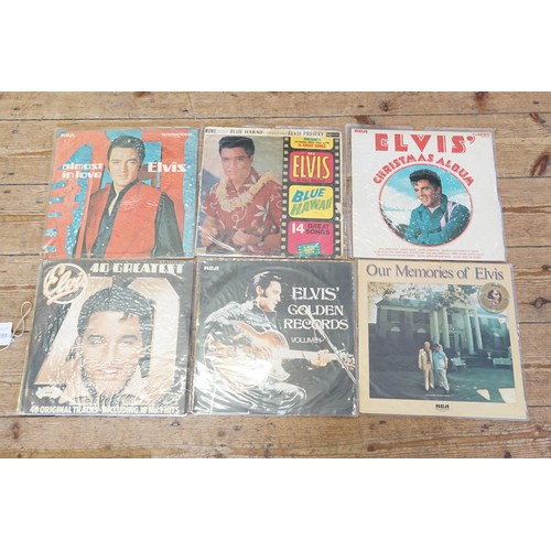 377 - A Collection of 6 Original Elvis Presley LP Records to include 