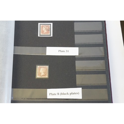 249 - A Stock Book containing a collection of stamps to include Penny Red's, Envelopes, Various Plates, a ... 