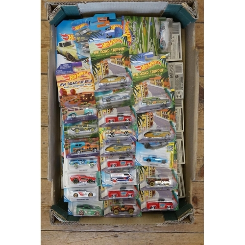 420 - A Collection of 90+ Old Shop Stock Hot Wheels Models to include HW Road Trippin, Small & Large Heade... 