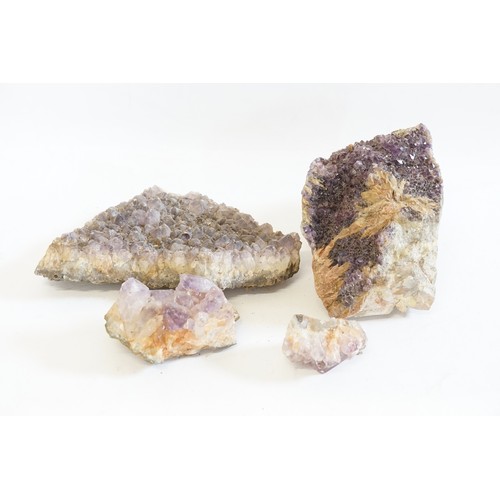 163 - A collection of Amethyst Geodes.