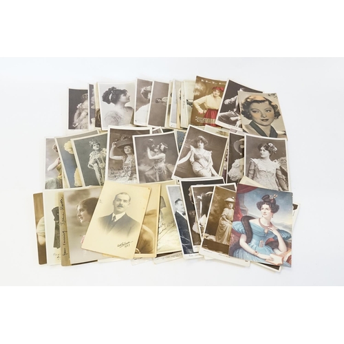 239 - A Collection of Post Cards to include Tom Keene, Myrna Loy, Marie Studholme, Ivy Millais, Flora Le B... 