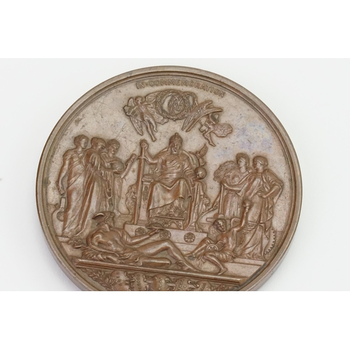 206 - A Queen Victoria 1887 Golden Jubilee Medal by Frederick Lord Leighton, P. R. A. (1830-1896). In Bron... 