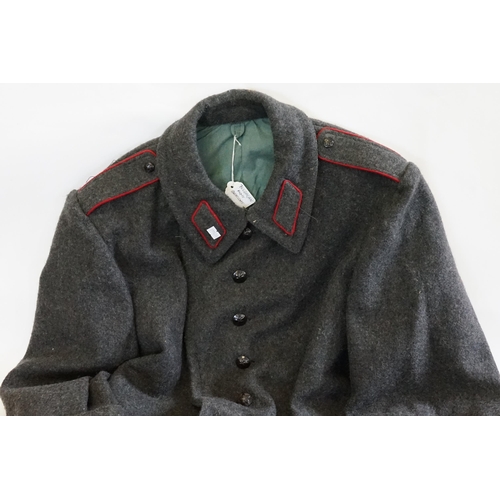 264 - A Bulgarian Army Overcoat in Grey.