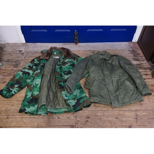 251 - Two Camouflage Military Jackets.