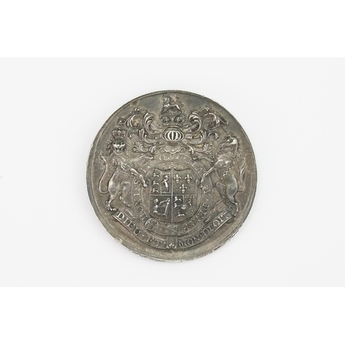 208 - A rare 1801 - 1815 stock brokers pass silver medal by J.Milton. Naylor Type 5, 40mm in diameter, wit... 