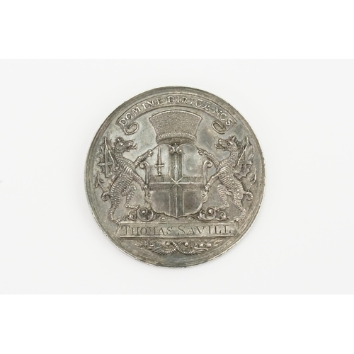 208 - A rare 1801 - 1815 stock brokers pass silver medal by J.Milton. Naylor Type 5, 40mm in diameter, wit... 