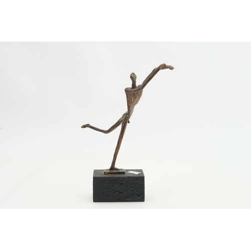 612 - A Modern Bronze Study of a Nude Athlete on stand. Measuring: 25cms.