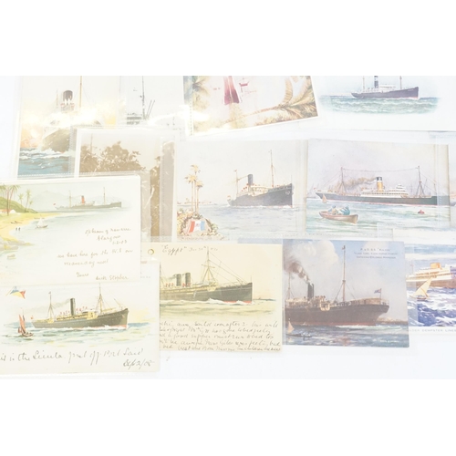 242 - A Collection of Nautical Post Cards to include R.M.S. Olympic, P & O, Wilson Line, White Star, Egypt... 