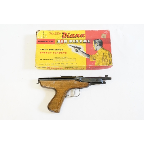 270 - A Diana MKIV Air Pistol Complete with the Webley Air Gun Darts & Instructions & comes in a Good Orig... 