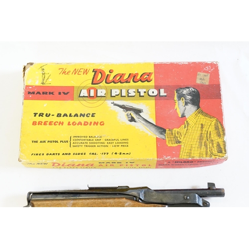 270 - A Diana MKIV Air Pistol Complete with the Webley Air Gun Darts & Instructions & comes in a Good Orig... 