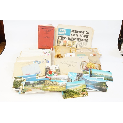 228 - A Collection of World Stamps, various Envelopes & Post Cards. Also 1000's of stamps removed from env... 