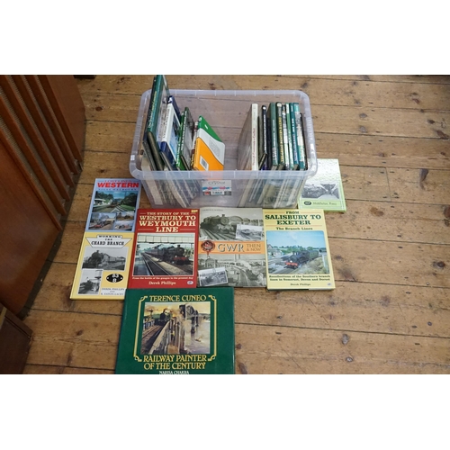 297 - A Collection of Railway Hard Back Books to include GWR Then & Now, LSWR Then & Now, The Great Wester... 