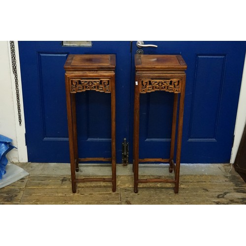 505A - A pair of Chinese jardiniere stands.
Height: 92cms high.