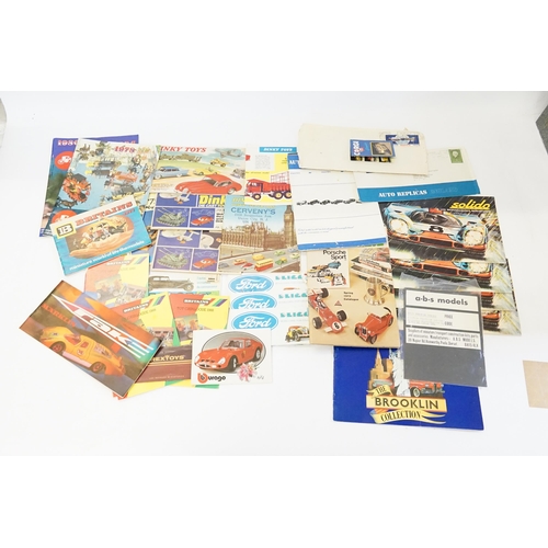 126 - A Large Collection of Original Toy Catalogues to include Dinky, Rextoys, Solido, Eligor, Britains, B... 