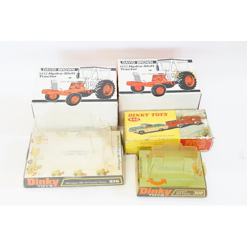 93 - 3 x Original Dinky Empty Boxes to include No: 448, No: 308 & No: 976 along with two Britains Boxes N... 