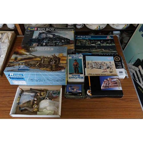 620 - A Collection of Unmade Plastic Kits to include Revell, Italeri, Renwal, etc. (8 in Total). Please ch... 