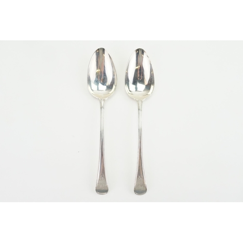 86 - A pair of 1799 Georgian George Smith (IV)	serving spoons. Weight 131g