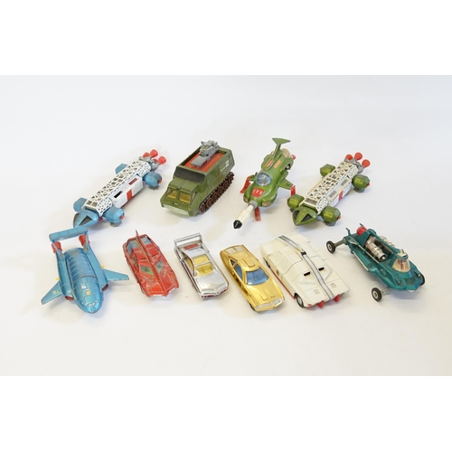 79 - A Tray of Unboxed 1960s/1970s Dinky T.V. Related models to include an Eagle Transporter, Eagle Freig... 