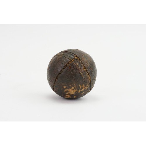 591 - An Antique Hand Stitched & Wadded Cricket Ball.