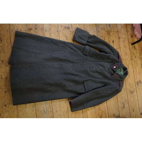 763 - A Vintage Bulgarian Army Overcoat in Grey.