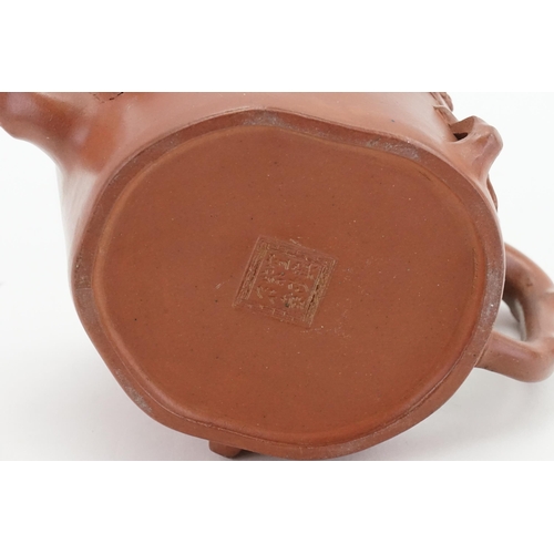 427 - A Chinese Yixing Clay Tea Pot with Seal. (AF).