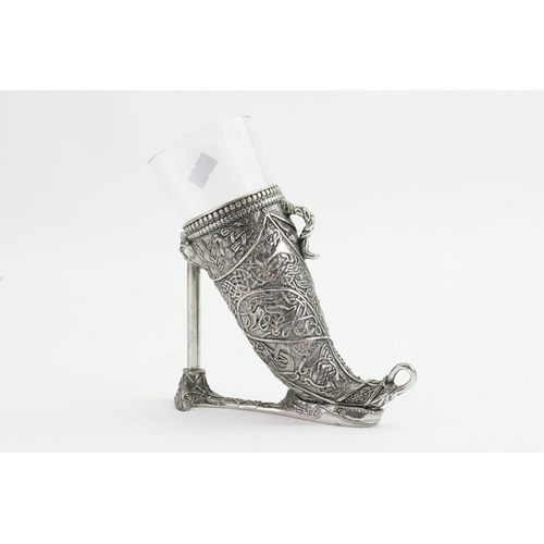 967 - A Selangor Pewter Drinking Horn of Viking inspiration.