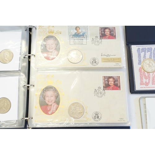 381 - A Folder of Royal Mint Coins to include Investiture of the Prince of Wales 25th Anniversary, 70th Bi... 