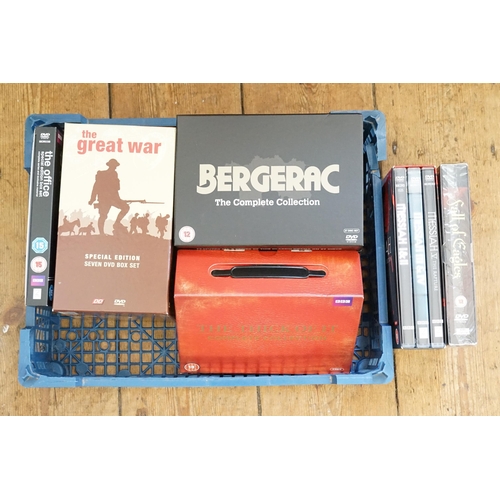 567 - A large collection of BBC DVD BOX SETS, to include Bergerac, Messiah, office etc.