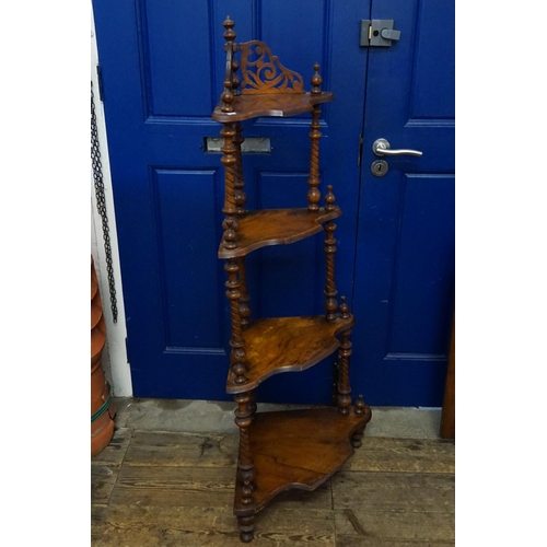 709 - A Victorian Mahogany Four Tiered 