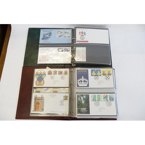 914 - Two Albums of First Day Covers to include Channel Tunnel, D-Day, Orchids, European Market, etc. Need... 