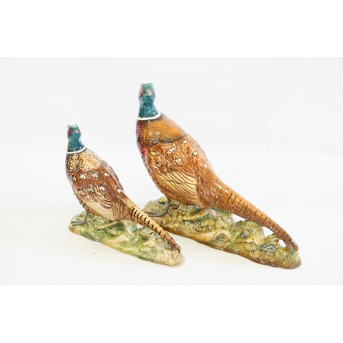 1060 - Two Studies of Beswick Pheasants. Model No: 1226/1225.