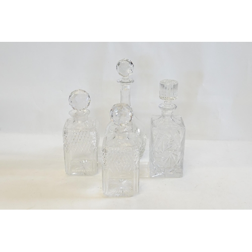 790 - A Collection of Glass Decanters.