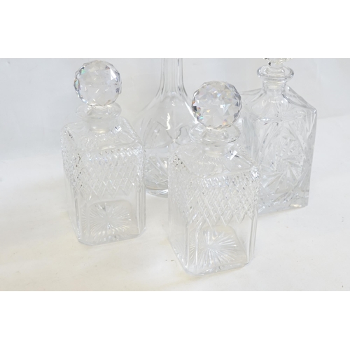 790 - A Collection of Glass Decanters.