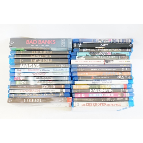 496 - A collection of German Blu Ray DVD's to include, 2 DF, Art Haus, Colt Epics, some sealed, Box set of... 