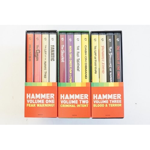 504 - A collection of three PH Indicator limited edition Hammer box sets, to include Vol 1, 2, 3.