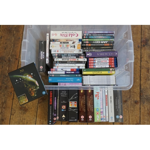 535 - A Collection of DVD's & Boxed Sets to include Sherlock, Cold Feet, Black Mirror, Alien Anthology, et... 