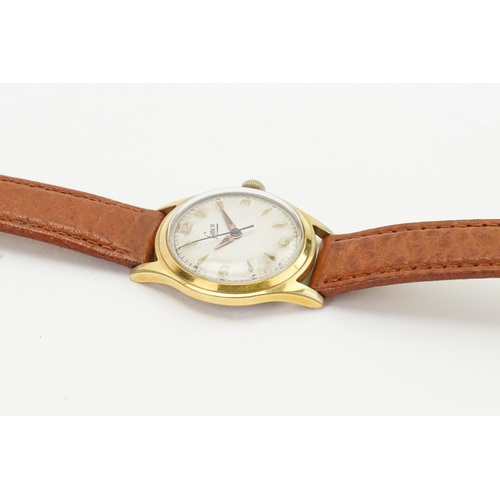 361 - A Lanco gentleman's wrist watch, with silver and gold coloured dial, stainless steel back, bezel gol... 