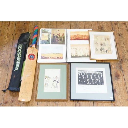 594 - Ex Robinson Collection - Lords Taverners Signed Cricket Bat signed by Alex Douglas-Home, Bob Woolmer... 