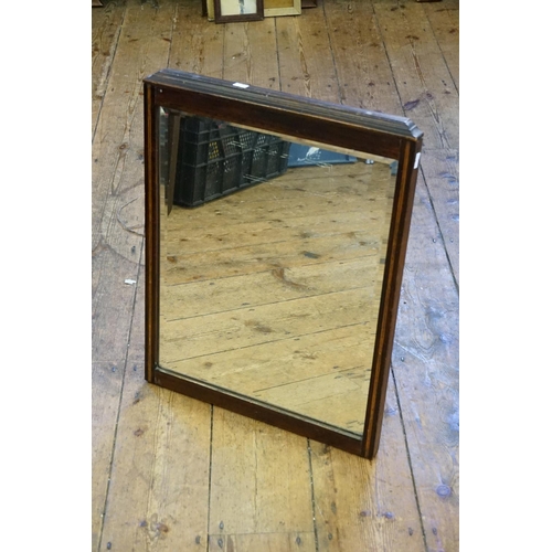 480 - A Bevelled Glass Dressing Table Mirror. Measuring: 45cms x 47cms.