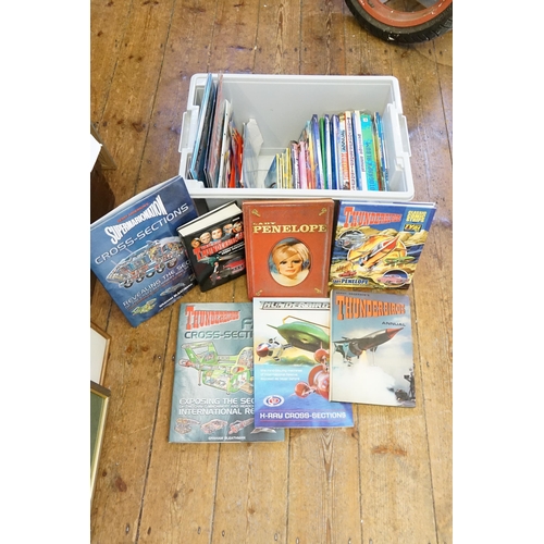 297 - A Collection of Thunderbirds Annuals, Calendars, LP's, etc.