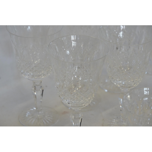 559 - A Collection of Royal Doulton Glass to include White Wine, Hock, Fluted Table Glass in the Cut Windo... 