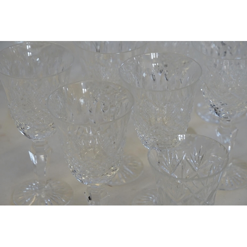 559 - A Collection of Royal Doulton Glass to include White Wine, Hock, Fluted Table Glass in the Cut Windo... 