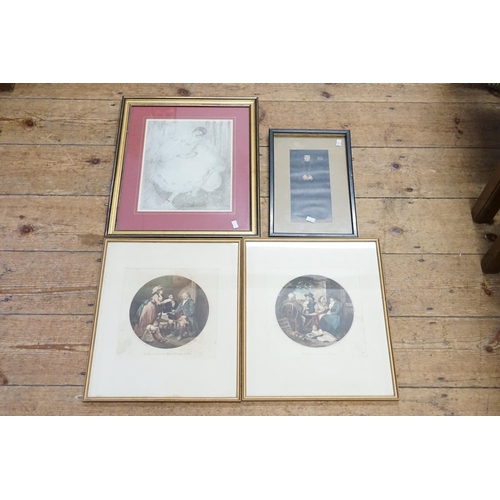 402 - A Pair of George Morland Prints, a Limited Edition Print of a Dancing Girl & one other.