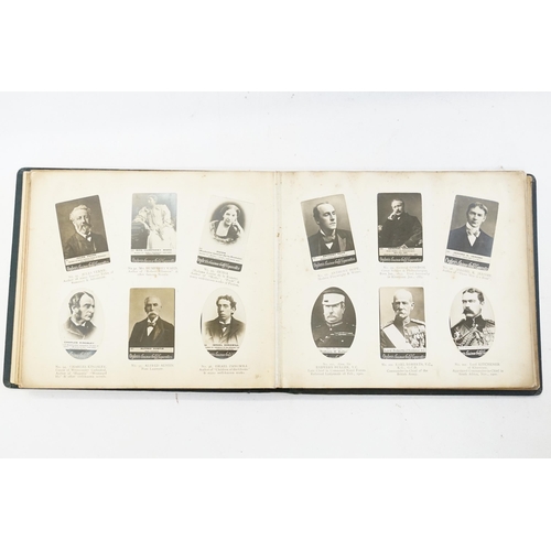 329 - A Collection of Edward VII Ogdens Cigarette Cards in Monochromatic Tones depicting Famous People in ... 